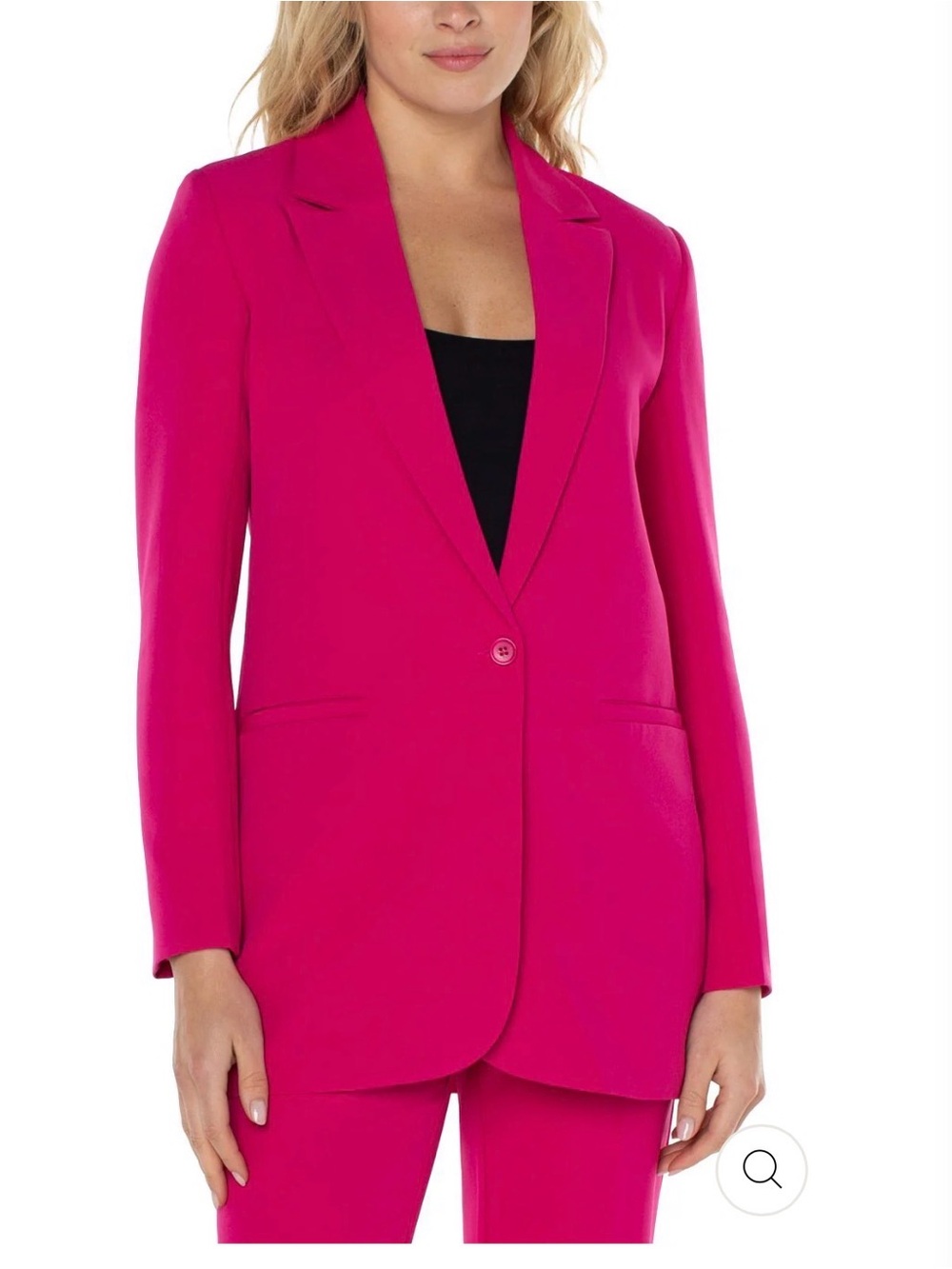 Liverpool bright Pink Tailored Single-Button Blazer